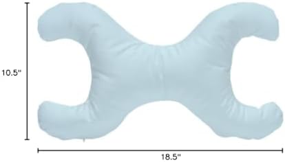 Save My Face!" La Petite Pillow (Sky Blue, 500 Thread Count 100% Cotton) - Image 5