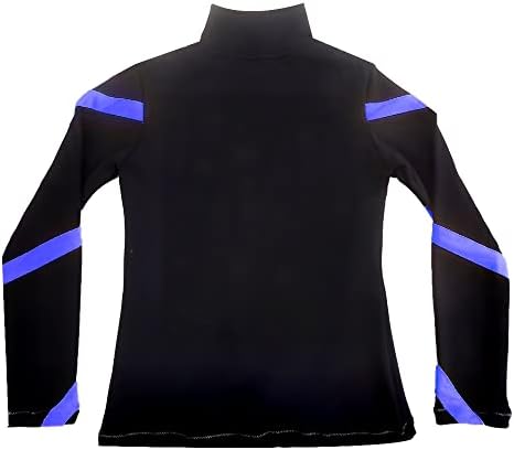 LIUHUO Girls Ice Skating Jackets Women Stripes Training Practice Figure Skating Tops Costs Fleece - Image 5