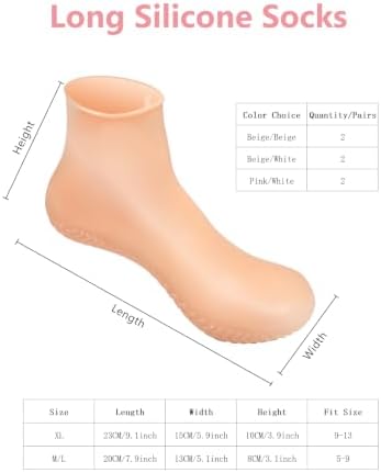 Silicone Moisturizing Socks for Dry Cracked Feet for Men & Women - Image 6
