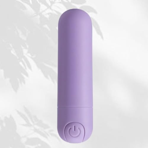 BLIKECH 10 Modes Quiet Waterproof Tool Powerful Mini Stick for Women Pleasure, Silicone Material Wrap Handheld Travel Pocket Portable Soft Toys Massage Ball for Body Relax Light Purple by BLIKECH