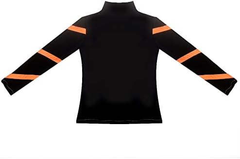 LIUHUO Girls Ice Skating Jackets Women Stripes Training Practice Figure Skating Tops Costs Fleece - Image 5