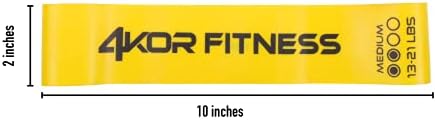 4KOR Fitness Resistance Loop Band Set, Perfect for Crossfit, Yoga, Physical Therapy, and Booty Building - Image 2