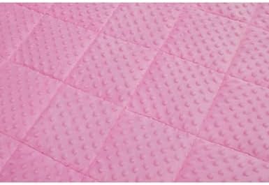 TONGDADA Minky Weighted Blanket | 40''x60'',10lbs | Cozy and Soft Minky Weighted Throw Blanket | Luxury Velvet with Premium Glass Beads | Pink Minky - Image 7