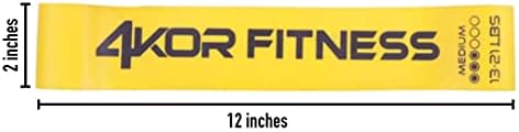 4KOR Fitness Resistance Loop Band Set, Perfect for Crossfit, Yoga, Physical Therapy, and Booty Building - Image 2