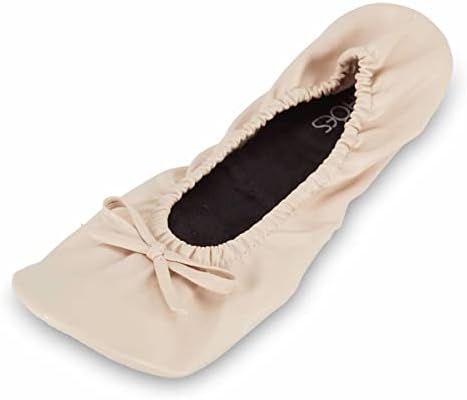 Shoes 18 Women's Foldable Portable Travel Ballet Flat Shoes w/Matching Carrying Case - Image 2