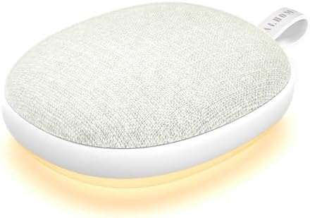 Portable White Noise Sound Machine: Baby Sleep Soother, Bluetooth Speaker, Rechargeable Battery, 4-Speed Timer, 6 Soothing Sounds Adult Therapy Aid for Trave (Beige, Portable) by Unknown