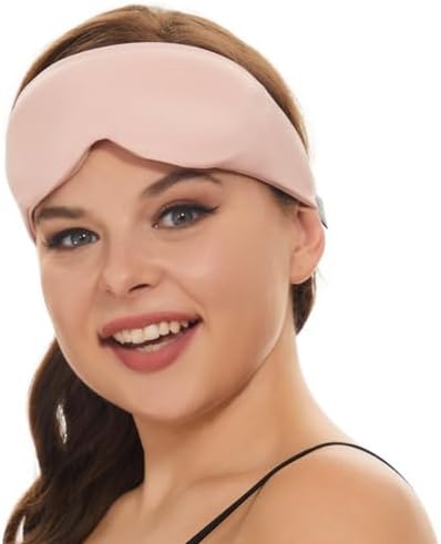 ALASKA BEAR Side Sleeper Sleep Mask, Patented, 100% Blackout, Pink - Image 2