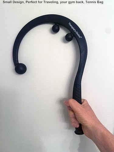 Therapist's Choice® Travel Size Pressure Point Hook Cane, Back and Neck Massager for Trigger Point Fibromyalgia Pain Relief and Self Massage, 15.5" Long, Perfect Size for Home, Office, Gym, Travel - Image 4