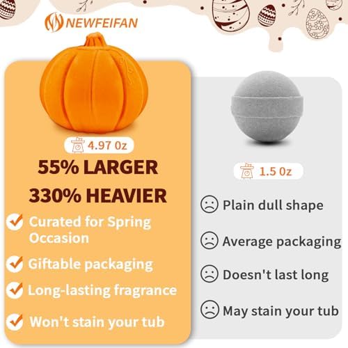 Halloween Bath Bombs Gifts for Women Men Pumpkin Spice Boo Basket Stuffers - Image 4