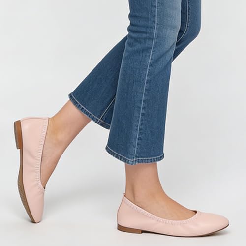 LM Women's Ballet Flats Round Toe Slip On Flats Shoes Casual Dress Shoes Foldable Portable Travel Ballet Flat - Image 6