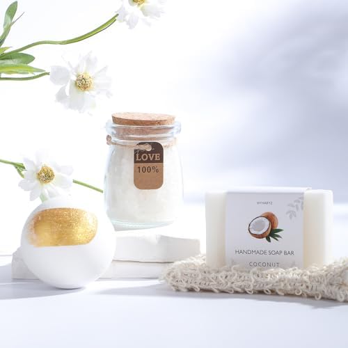 Coconut Spa Gifts for Women Birthday Self Care Kit Mothers Gifts Basket Thank You Relaxing Bath Sets for Moms Friends Co-worker Daughter Girlfriend Grandma Sister Teacher Daughter-in-Law - Image 5