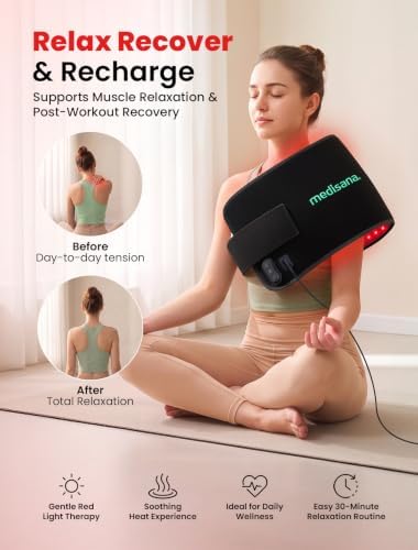Medisana Red Light Therapy for Body, Red Light Pad with Heating - Image 7