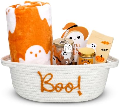 Mindsoft 7 Pcs Halloween Boo Basket Stuffers Boo Basket Gifts, Orange by Mindsoft