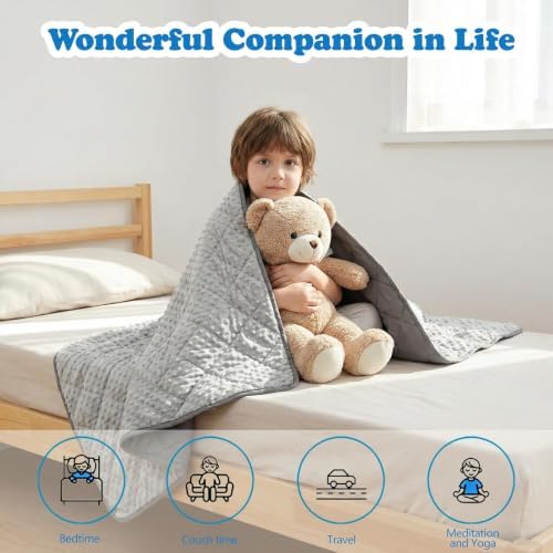 MAXTID Weighted Blanket for Kids 5lbs 36"x48" Cotton Blanket - Image 6