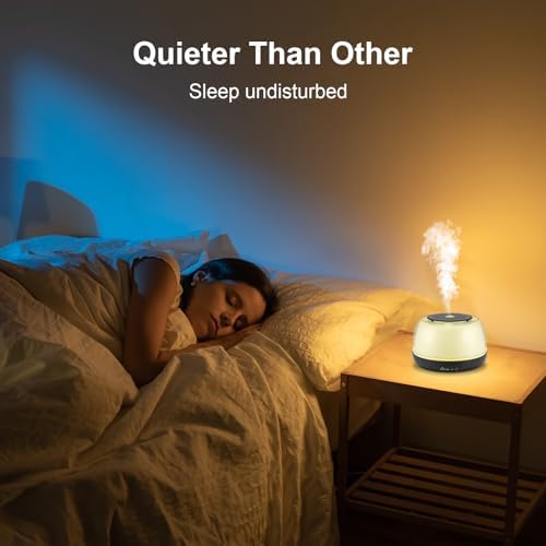Marchred 300ML Essential Oil Diffuser - 8-Hour Aromatherapy with Remote Control, 7-Color LED Lights, 4 Timer Settings for Home - Image 7