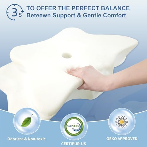 Pain Relief Cervical Pillow for Neck Support, Adjustable Ergonomic Pillow - Image 7