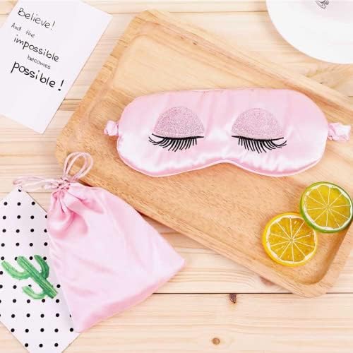 Silk Eye Sleep Mask Soft Sleeping Mask with Elastic Strap Blindfold Comfort Eye Shade Cover for Kids Girl Women Men - Image 7