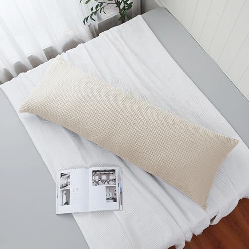 100% Egyptian Cotton 600 TC Waffle Weave Body Pillowcase with Zipper - Image 7