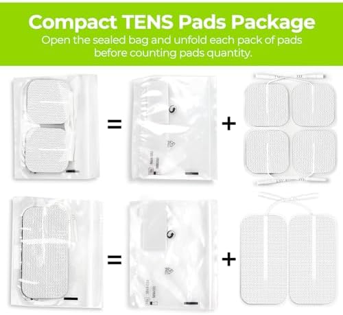 AUVON Dual Channel TENS Unit Muscle Stimulator Machine with 20 Modes, 2" and 2"x4" TENS Unit Electrode Pads - Image 7