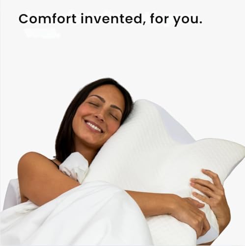 Cervical Pillow, Memory Foam Cervical Pillow, 2 in 1 Ergonomic Contour Orthopedic Pillow for Neck Pain, Contoured Support Pillows for Side Back Stomach Sleepers - Image 7