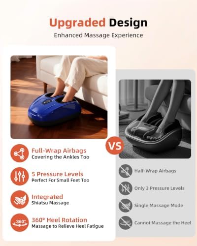 Shiatsu Foot Massager for Neuropathy with Heat and Remote Control - Image 7