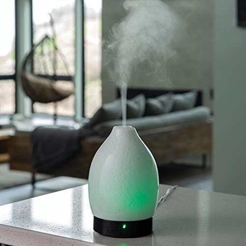 Airome Moonstone Medium Essential Oil Diffuser|100 mL Humidifying Ultrasonic Aromatherapy Diffuser 8 Colorful LED Lights, Intermittent & Continual Mist, Auto Shut-Off - Image 2