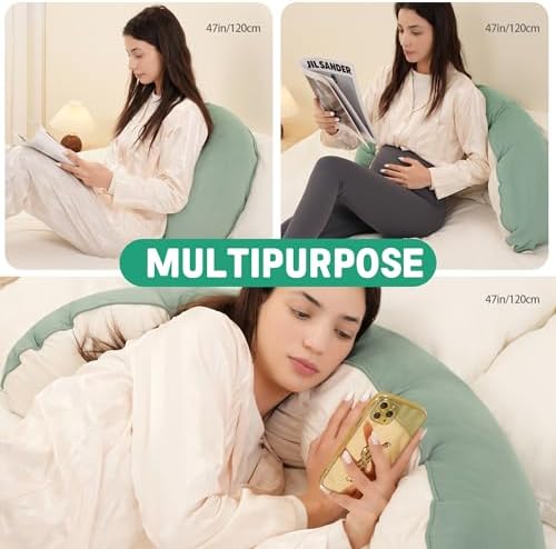 Peallow(Pat. Pend) – Long Round Body Pillow for Adults, Bolster Pillow for Sleeping, Soft and Supportive Pillow for Sleeping & Lumbar Support - Image 6
