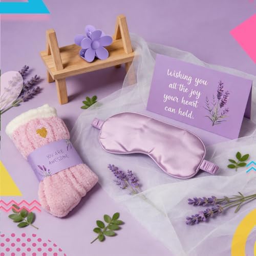Ithmahco Purple Lavender Themed Birthday Gift Basket for Women Teen Girls - Image 7