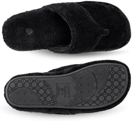 Acorn Women's Spa Thong Slippers with Cloud Contour Comfort - Arch Support and Plush Fluffy Terry Lining, Perfect for Beach, Camping, Poolside, or Bathroom Wear - Image 6