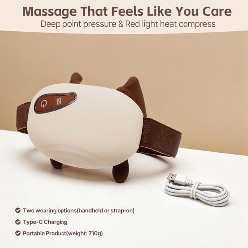 Neck and Shoulder Massager, Deep Tissue Massage 4D Bionic Real Touch Shiatsu with 3 Modes, Portable Electric Kneading Massager for Back Pain Relief, Gifts for Men Women Home Office - Image 7