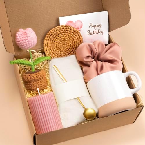 Birthday Gifts for Women, Happy Birthday Gift Basket for Women, Unique Woman Birthdays Gift Box for Her Mom Sister Wife Girlfriend Coworker Bestie Female Friendship Best Friend Employee Gifts Ideas by GiftPeak