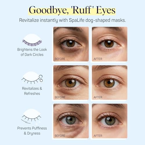 SpaLife Puppy Eyes Corgi Under Eye Patches for Dark Circles | Puppy Under Eye Patches for Puffy Eyes | Radiance Undereye Masks for Bags and Shadows | Pack of 10 Pairs (10 Undereye Treatments) - Image 5