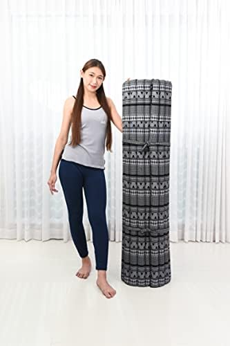 Leewadee Extra Wide Thai Roll Mat 75 x 57 inches Kapok Firm - Image 6