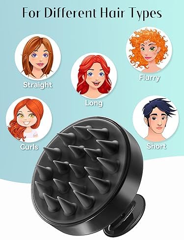 HEETA Scalp Massager Hair Growth Scrubber for Dandruff Removal Hair Care - Image 6