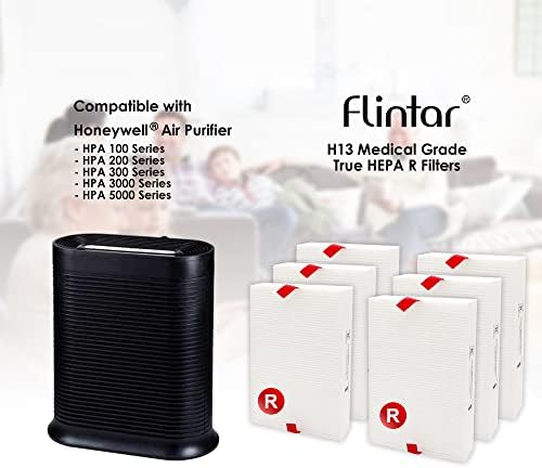 Replacement Filter R, Compatible with Honeywell Air Purifier HPA300, HPA200, HPA 100 and HPA 5000 Series, HRF-R6, 6-Pack - Image 2