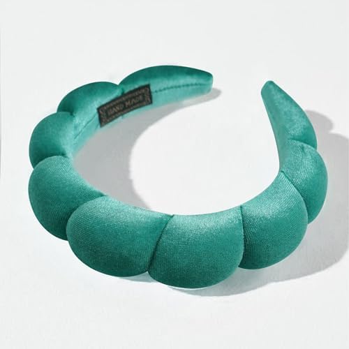 Ayesha Soft Velvet Headband for Women and Girls, Wrap Hairband for Washing Face, Shower, Makeup, Skincare, 1 Count (Pack of 1), Green - Image 7