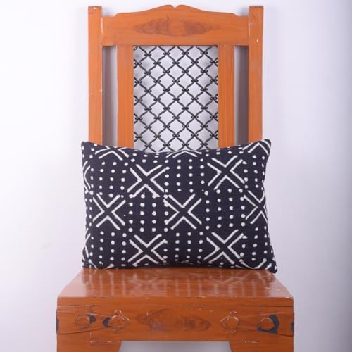 Trade Star Handmade Lumbar Pillow Case Boho Cushion Cover 100% Cotton Pillow Cover for Bedroom Throw Pillow Cases Farmhouse Decorative Tribal Beautiful Indain Cushion Cover (12x18 Inches) - Image 6