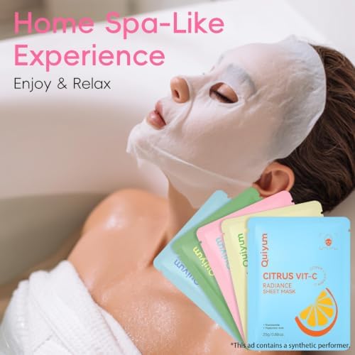 QUIYUM Fruit Face Masks Skincare, Facial Masks for Women Teens Girls-25 Pcs - Image 7
