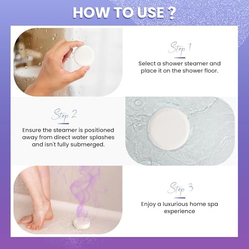 BodyRefresh Lavender Shower Steamers Aromatherapy 8 Pack - Birthday Gifts for Women Mom Wife, Shower Bombs with Essentials Oil for Home Spa Relaxation Self Care - Image 6