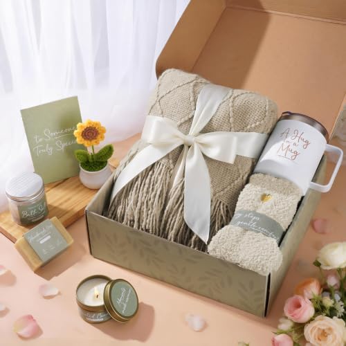 Get Well Gifts for Women After Surgery, Sending Sunshine Relaxing Gift Baskets for Mom Women Her Best Friend Wife Daughter Birthday Gifts Self Care Kit, Get Well Soon Spa Basket Care Package - Image 6