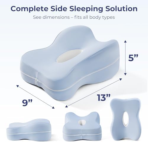 13" Extended-Length Knee Pillow for Side Sleepers with Full Thigh Support - Image 6