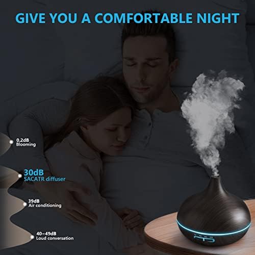 SACATR 550ml Oil Diffuser with 30x5ml Aromatherapy Grade Essential Oils - Image 6