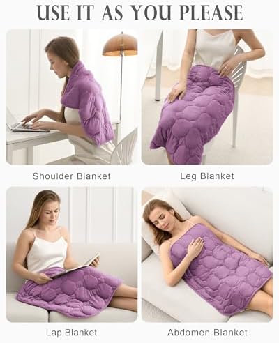 Cottonblue Small Weighted Lap Blanket 7lbs for Adults Teens 24"x29", Cozy - Image 6
