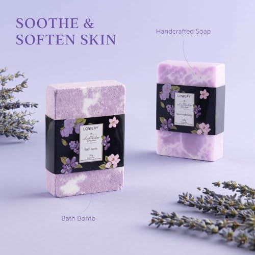 Gifts for Women, Moms, Lavender & Lilac Spa Gift Basket Set - Handmade Soap, Potpourri, Bath Bomb, Jojoba Oil, Organic Lip Balm & More - Stress Relief, Bath & Body Self Care Package - Image 4