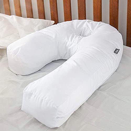 DMI Protective Pillowcase for the Side Sleeper Pillow, Extends Product Life of Pillow, Protects Against Moisture & Stains, Zipper & Snap Enclosure, White - Image 4