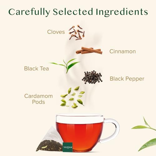 VAHDAM India's Original Masala Chai(30 Count) Individually Wrapped Tea Bags - Image 2