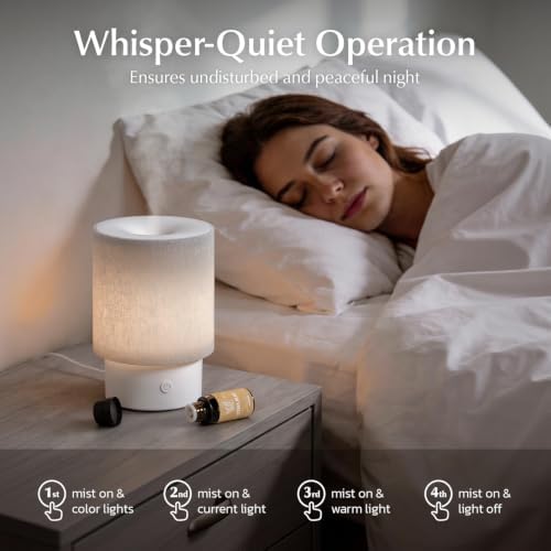 ARVIDSSON Essential Oil Diffuser with Fabric Cover and Night Lamp - Image 6