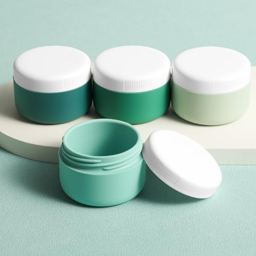kuangre Travel Containers for Toiletries, Silicone Cream Jars BPA-Free, Leak-proof 3oz Travel Size Containers, Portable Size Silicone Jars with Lid for Cosmetic Face Hand Body Cream (4 Pack) - Image 7