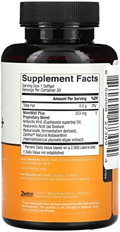 Live Conscious Joint Health Supplement - MoveWell Plus Antarctic Krill Oil, Natural Astaxanthin and Hyaluronic Acid | Outperforms Glucosamine - Image 2