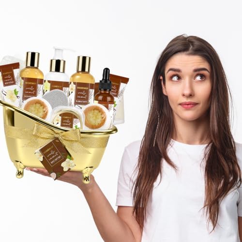 Christmas Spa Gift Basket for Women, 8pcs with Body Wash - Image 6